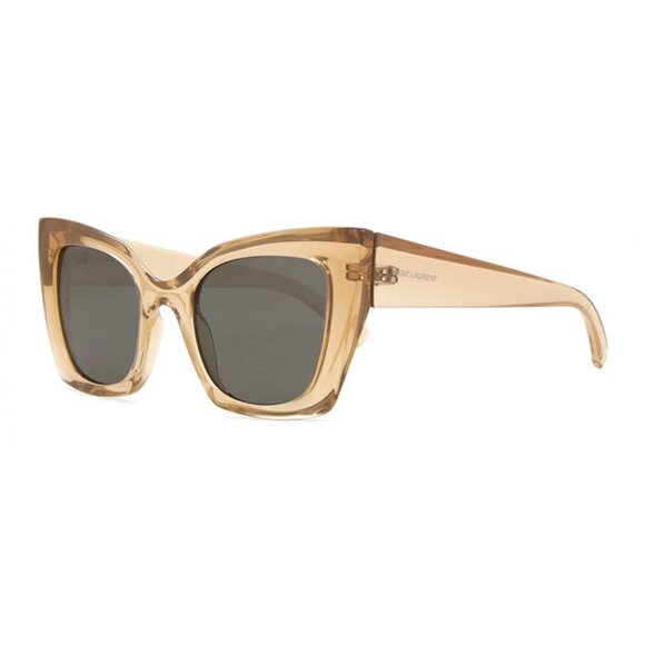 NWT SAINT LAURENT SUNGLASSES NUDE GREY - Picture 1 of 4